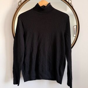 Banana Republic Wool Black Turtleneck Sweater